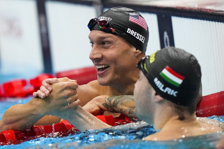 Dressel wins 100m butterfly, sets record